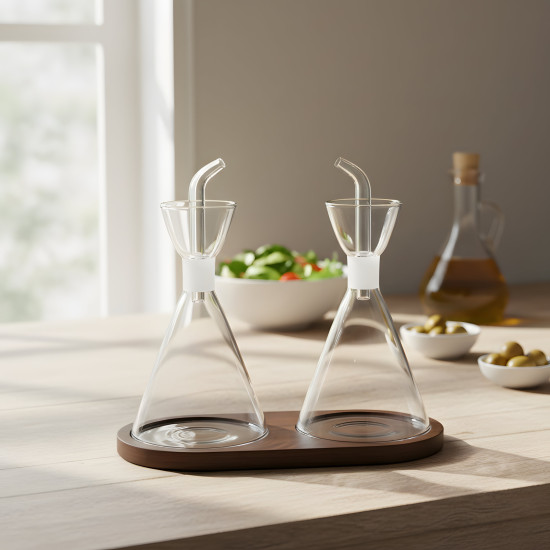 Glass Oil Dispenser - 2 Pcs